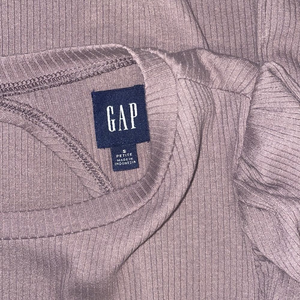 Gap Ribbed Long Sleeve Top Size S Petite - Picture 11 of 11